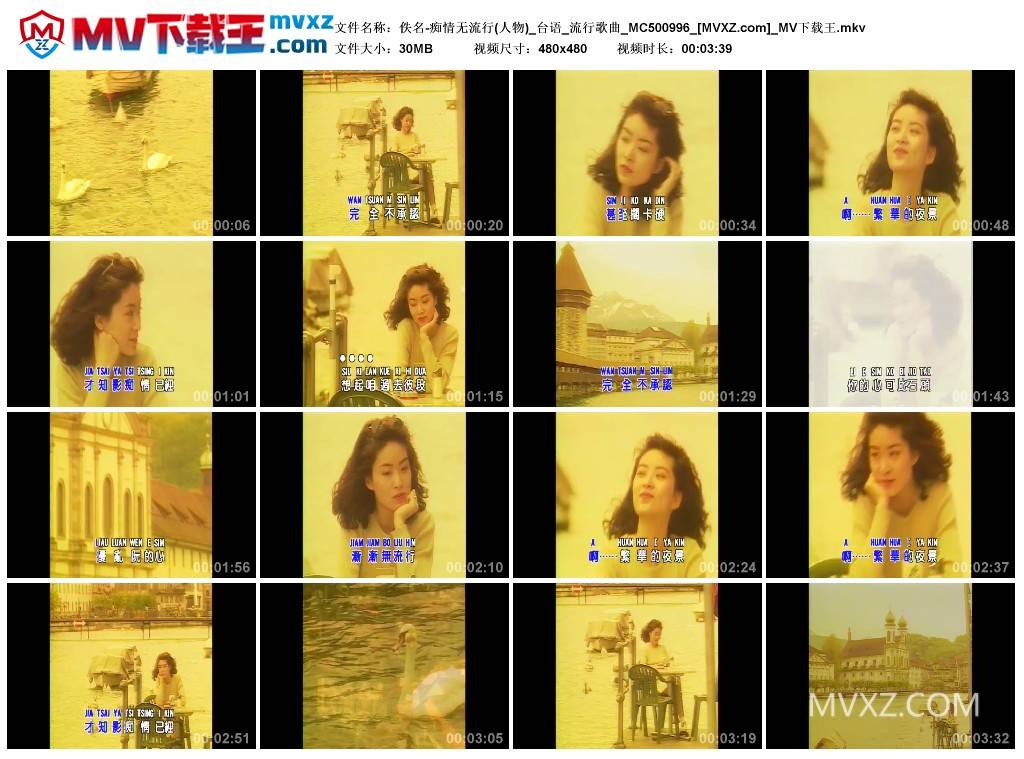 佚名-痴情无流行(人物)_台语_流行歌曲_MC500996